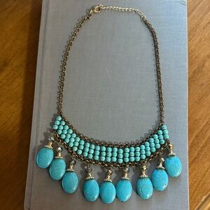 Chic Turquoise Statement Necklace